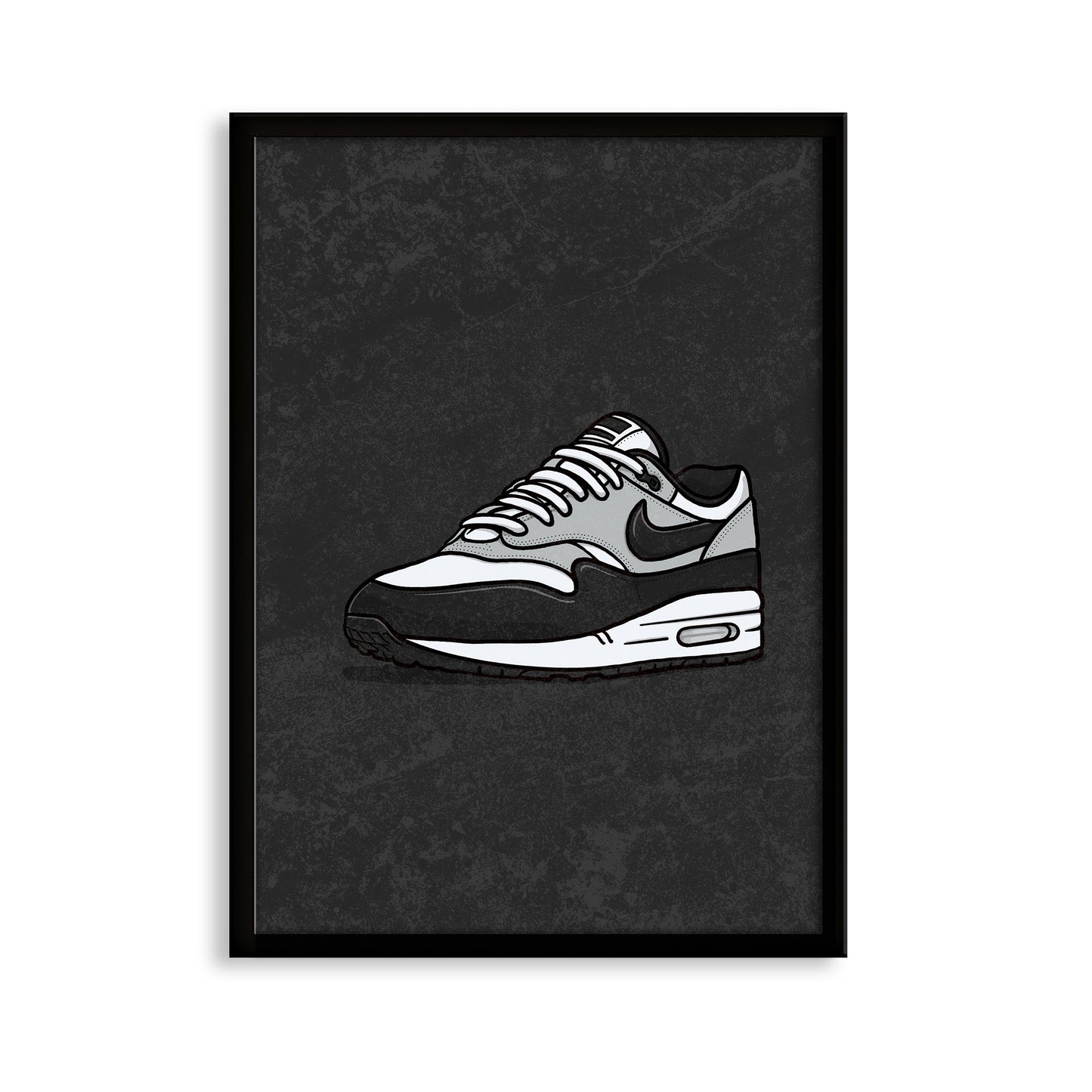 AM1 Black White on Black Print