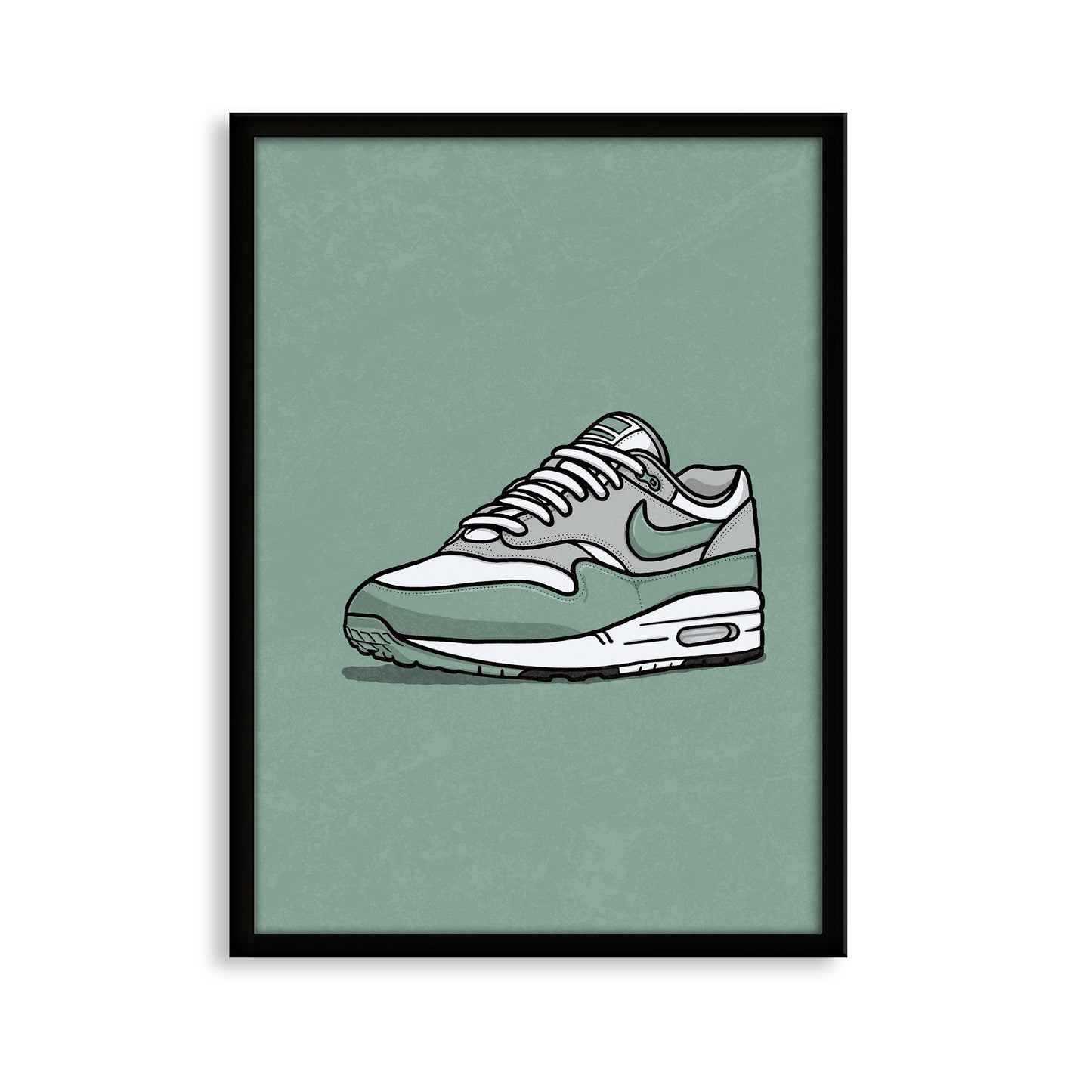 AM1 Mica Green on Green Print