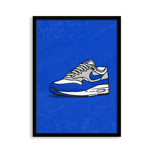 AM1 Royal Blue on Blue Print