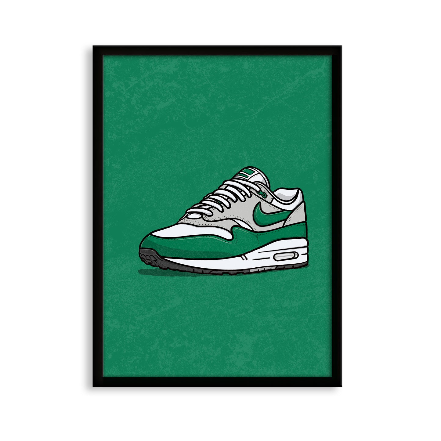 AM1 Hunter Green on Green Print