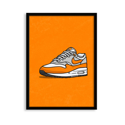 AM1 Safety Orange on Orange Print