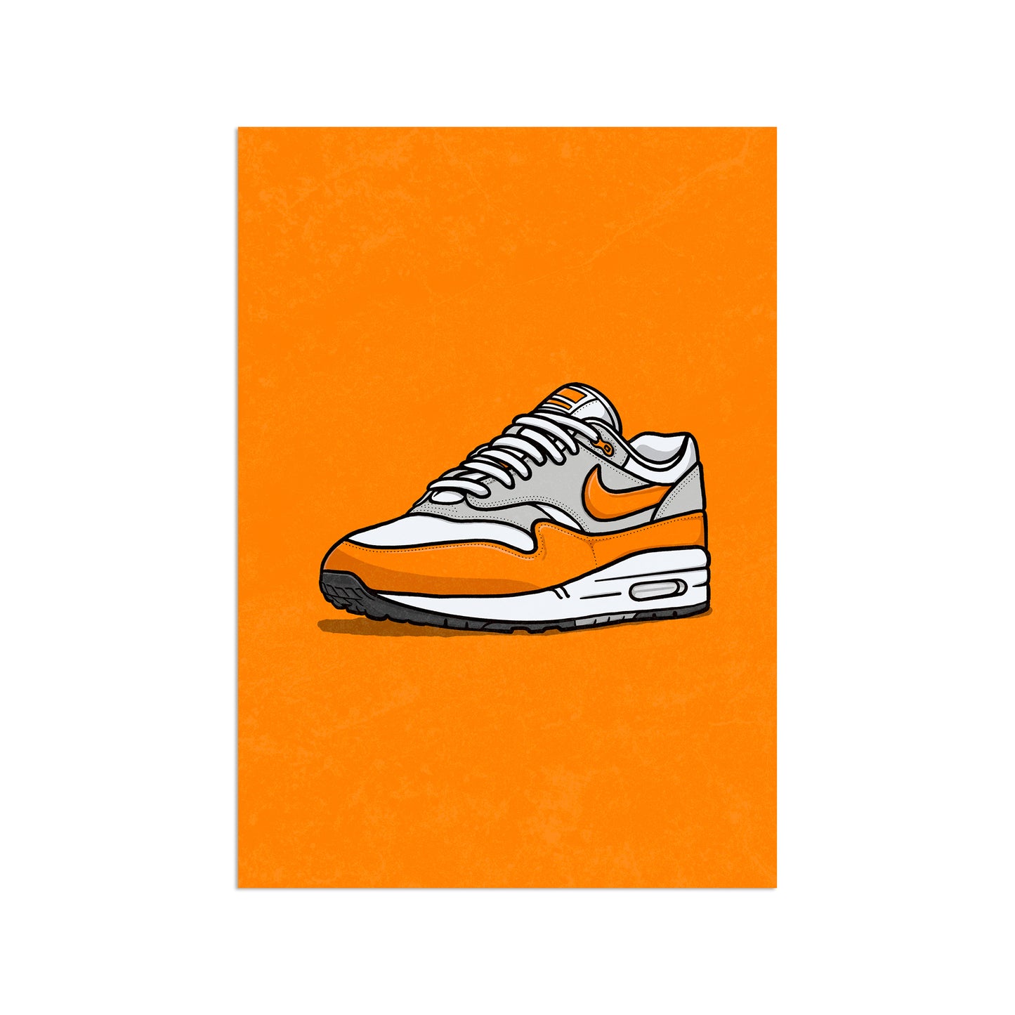 AM1 Safety Orange on Orange Print