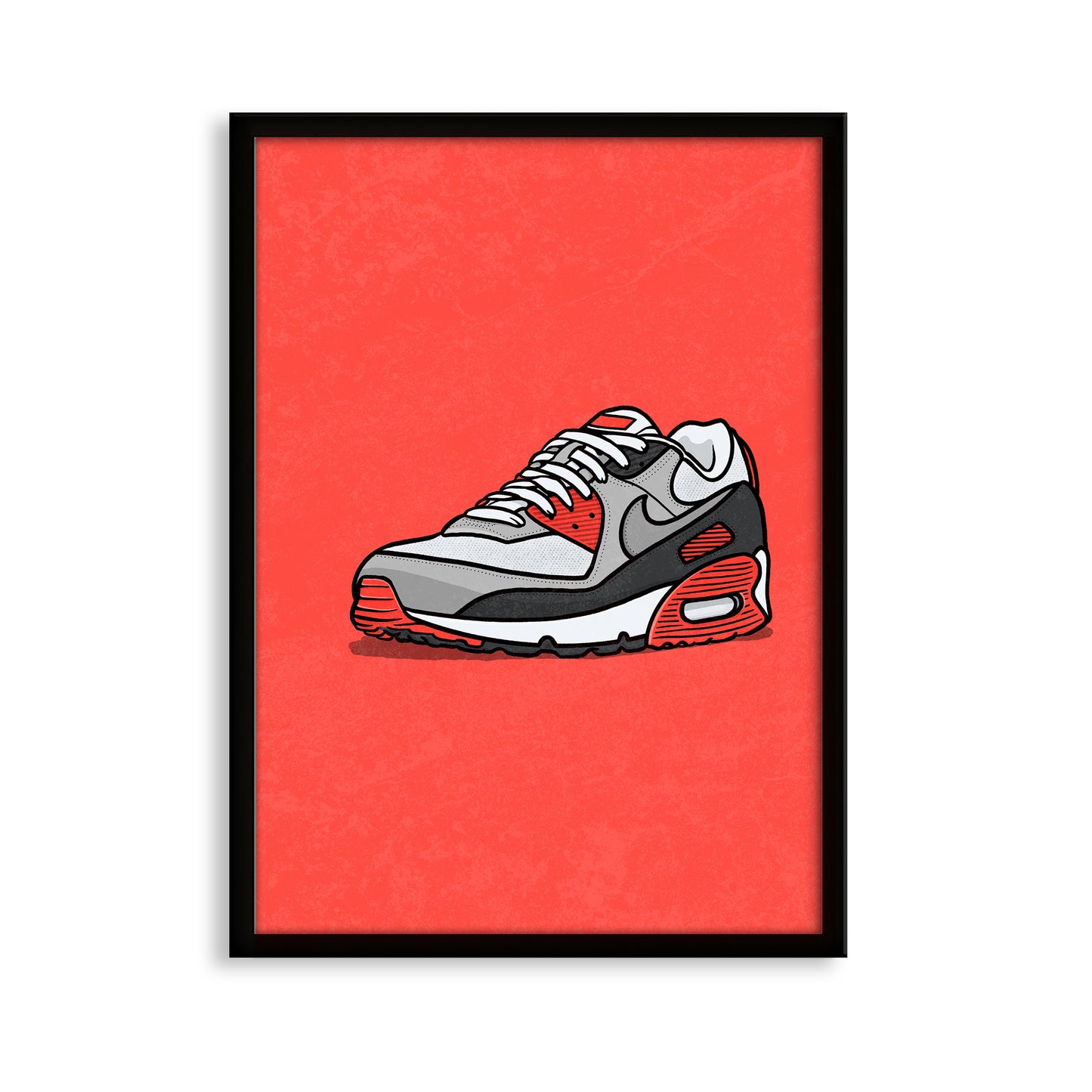 AM90 Infrared on Red Print