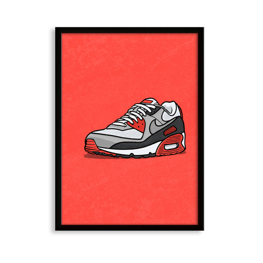 AM90 Infrared on Red Print