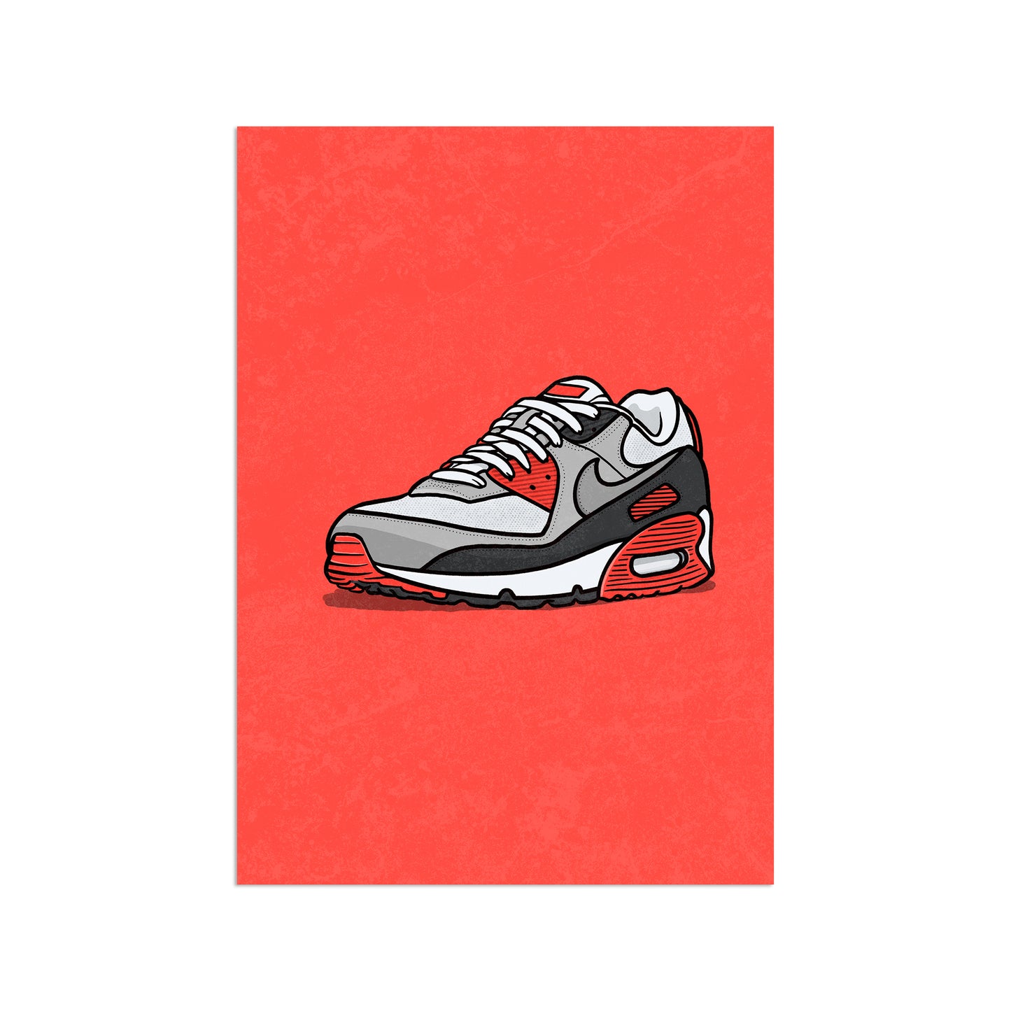 AM90 Infrared on Red Print