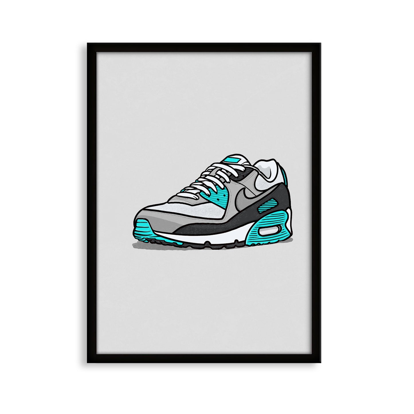 AM90 Hyper Turquoise Print