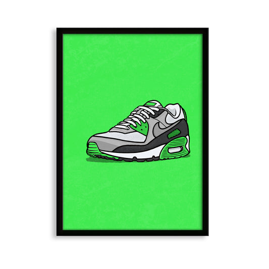 AM90 Scream Green on Green Print