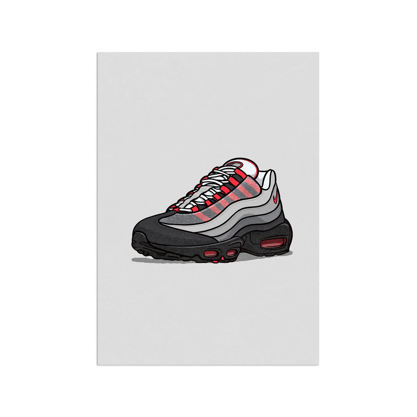 AM95 Solar Red Print