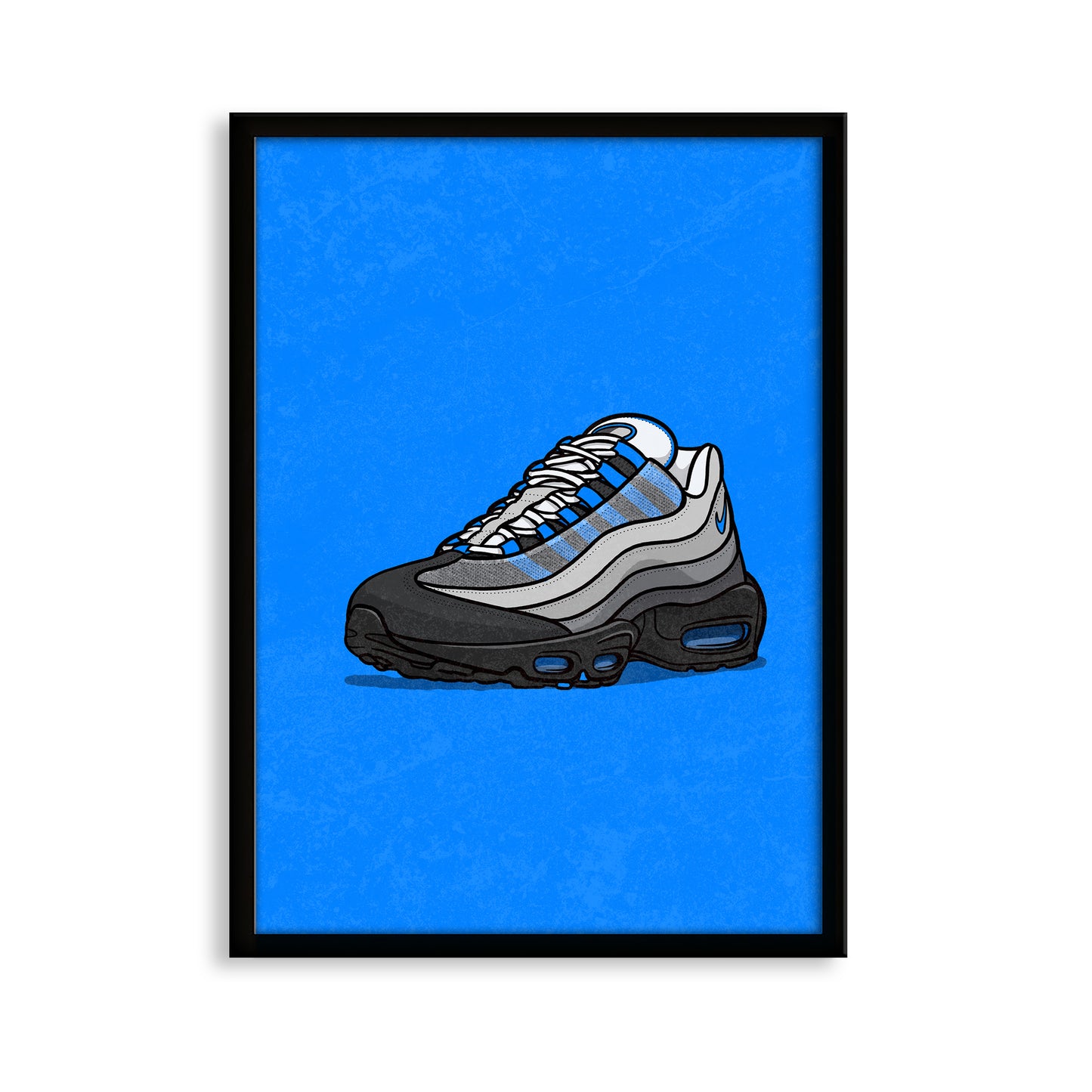 AM95 Crystal Blue on Blue Print