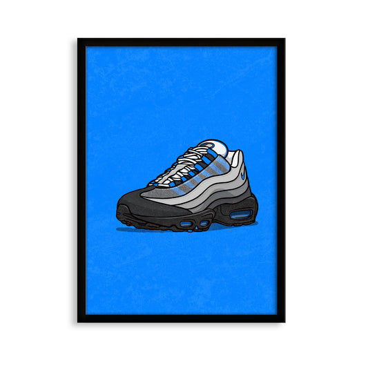 AM95 Crystal Blue on Blue Print