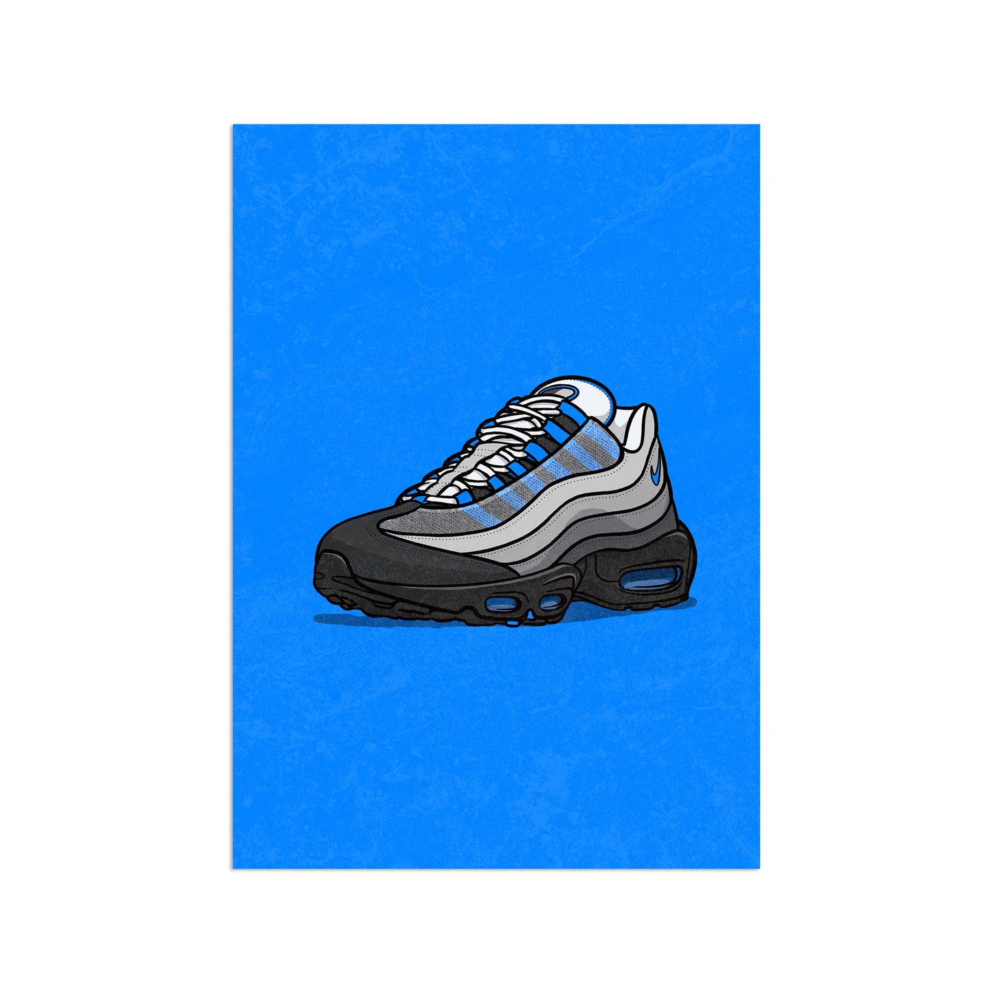 AM95 Crystal Blue on Blue Print