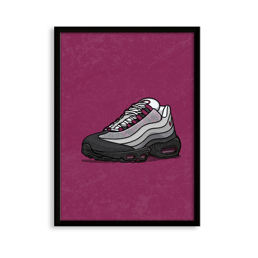 AM95 Dark Beetroot on Beetroot Print