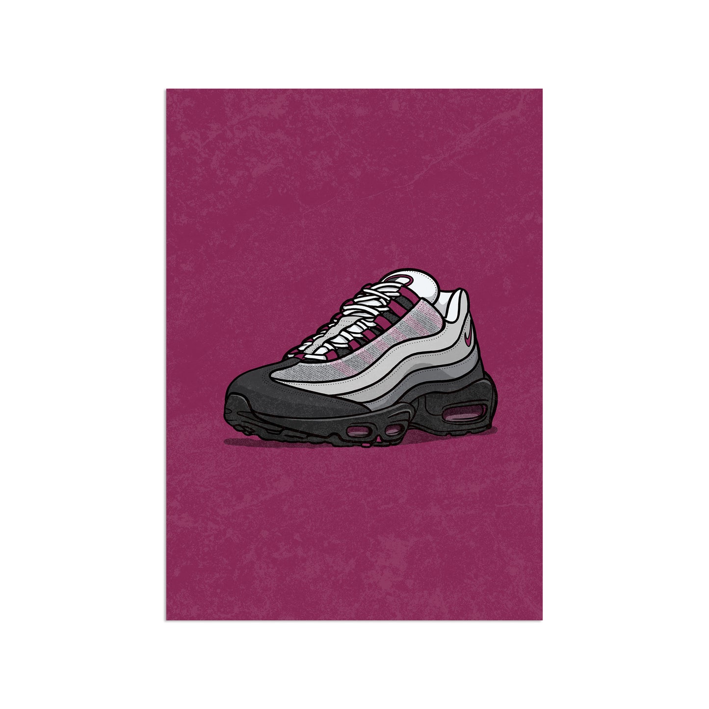 AM95 Dark Beetroot on Beetroot Print