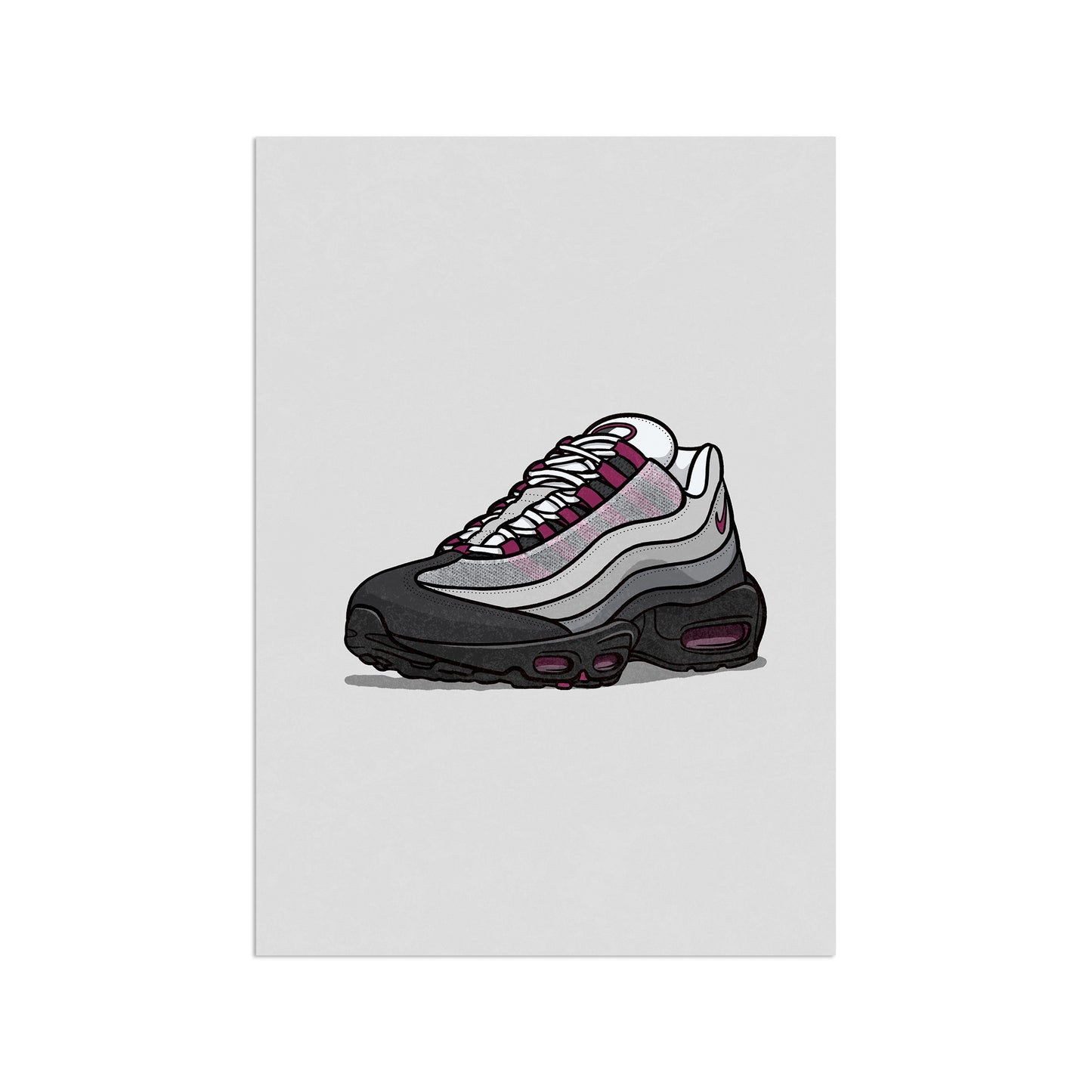 AM95 Dark Beetroot Print