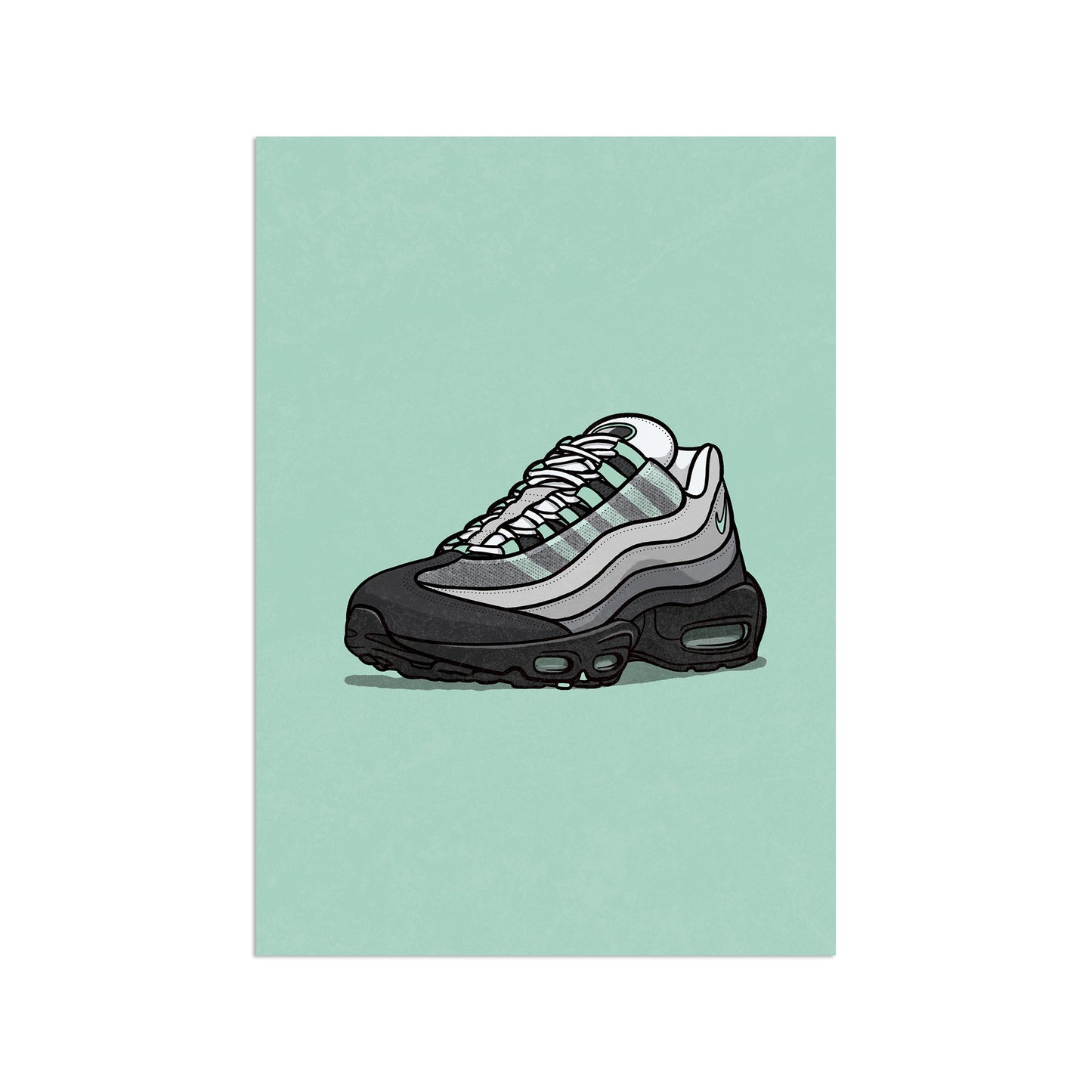 AM95 Fresh Mint on Mint Print