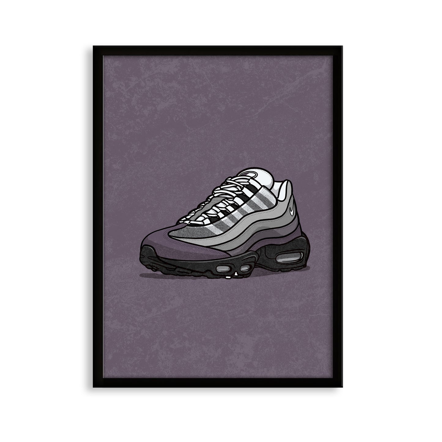 AM95 Grey Gradient on Grey Print