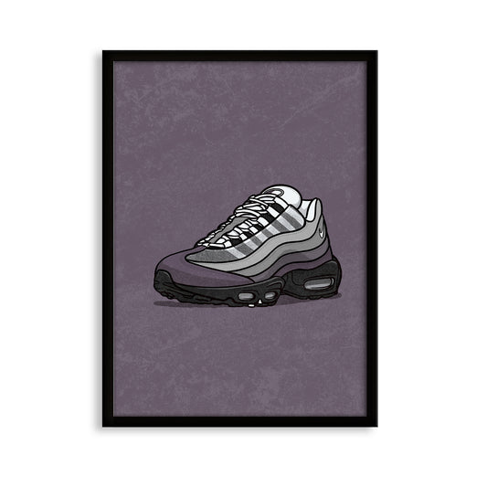 AM95 Grey Gradient on Grey Print