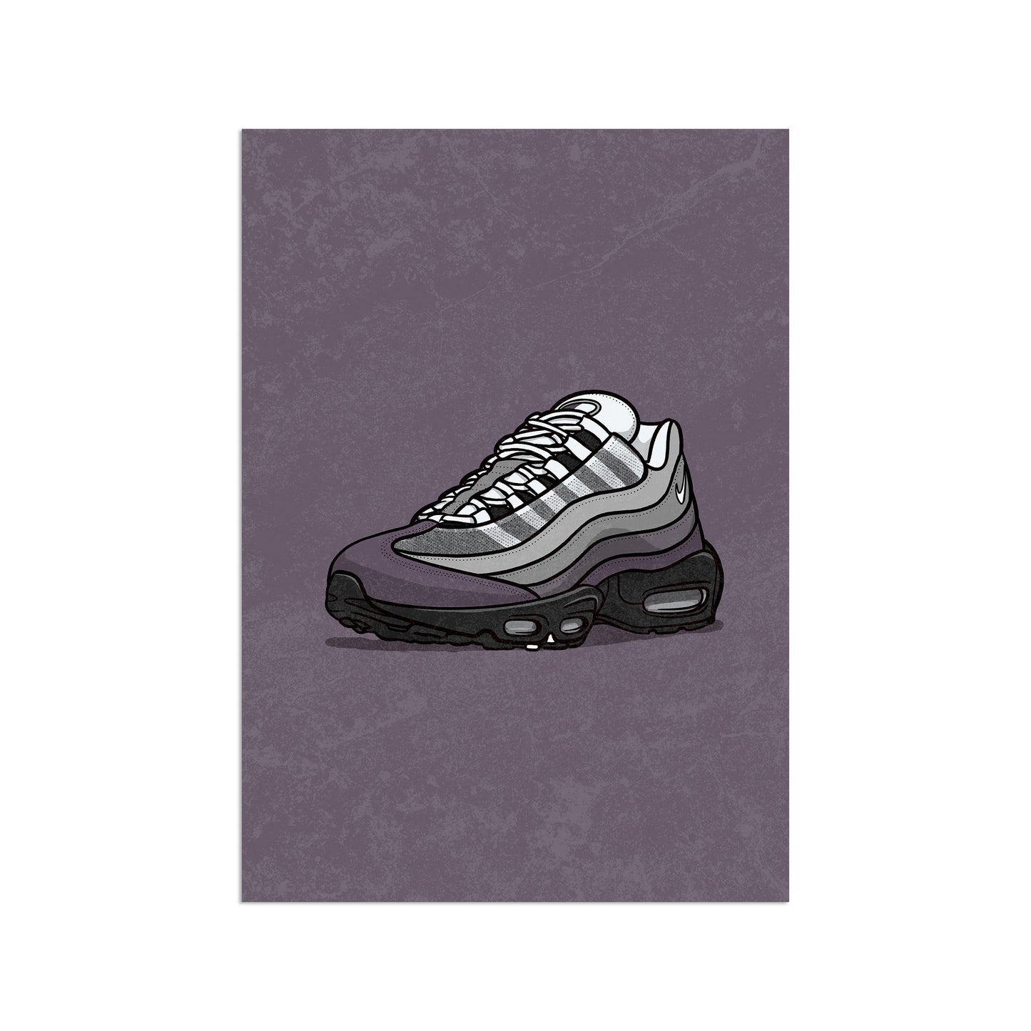 AM95 Grey Gradient on Grey Print