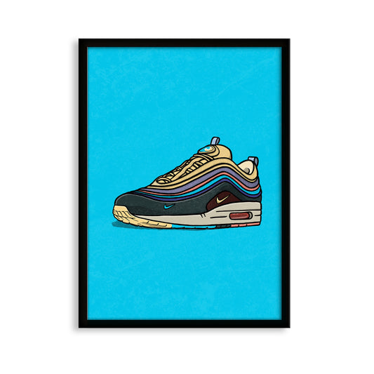 AM1/97 Sean Wotherspoon Print on Blue