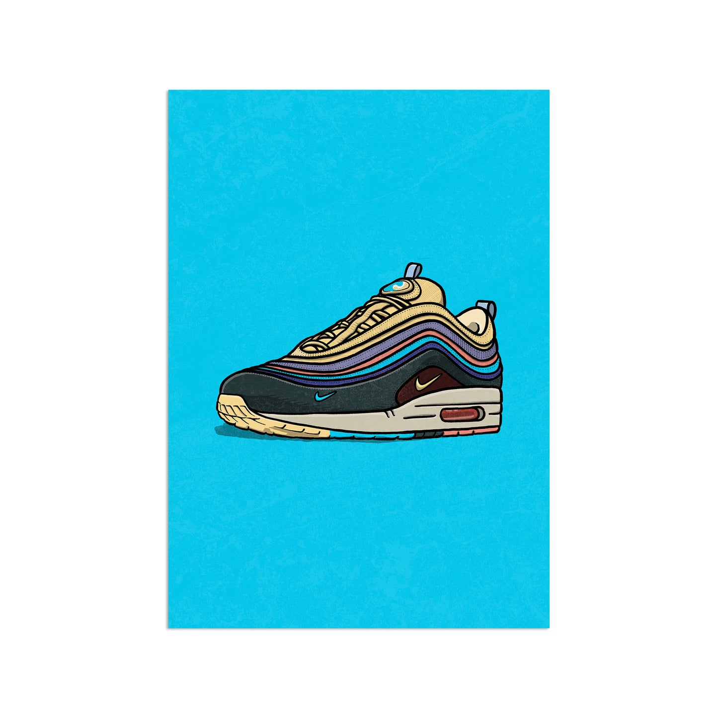 AM1/97 Sean Wotherspoon Print on Blue