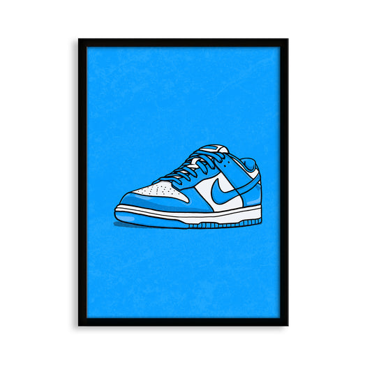 Dunk Low UNC on Blue Print