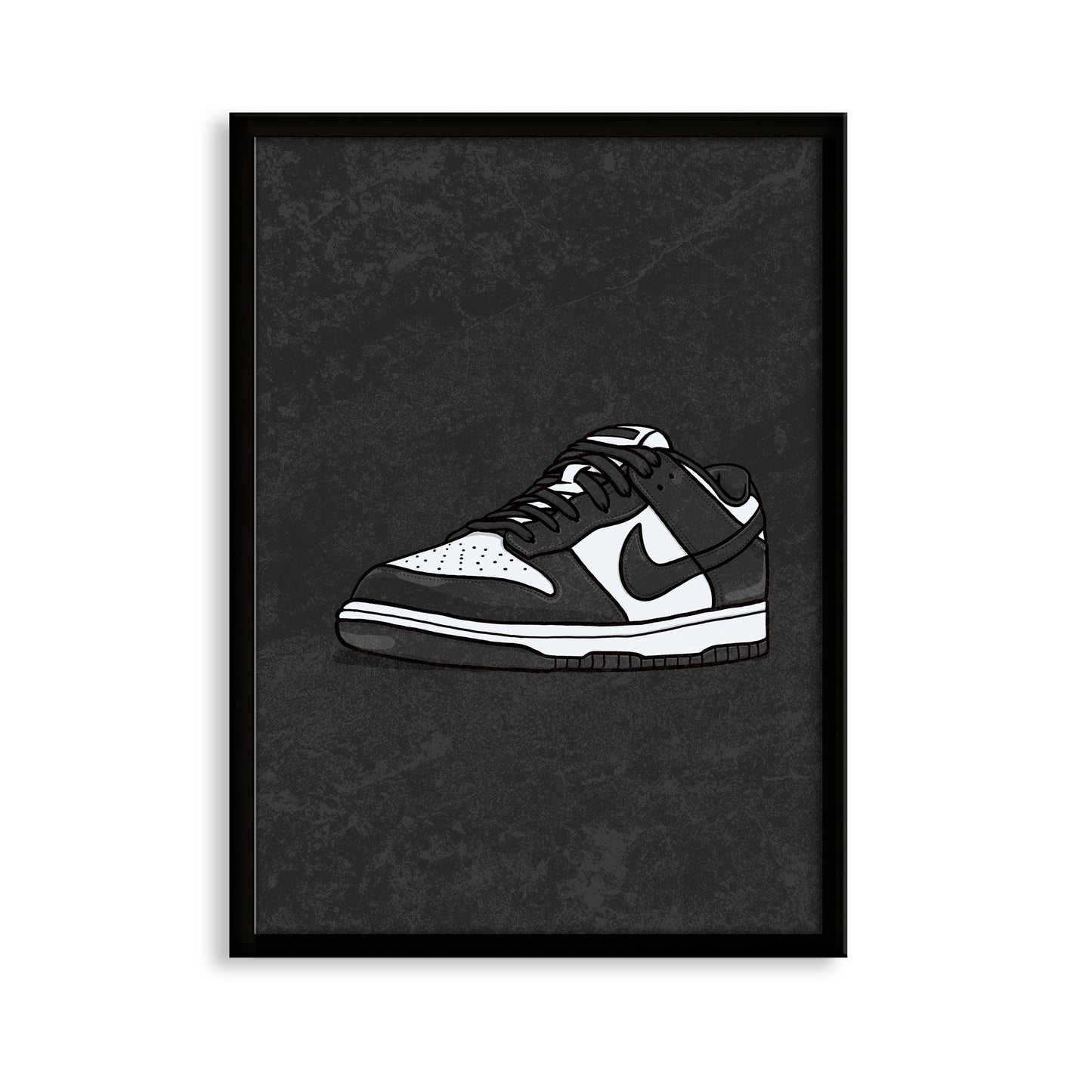 Dunk Low Panda on Black Print