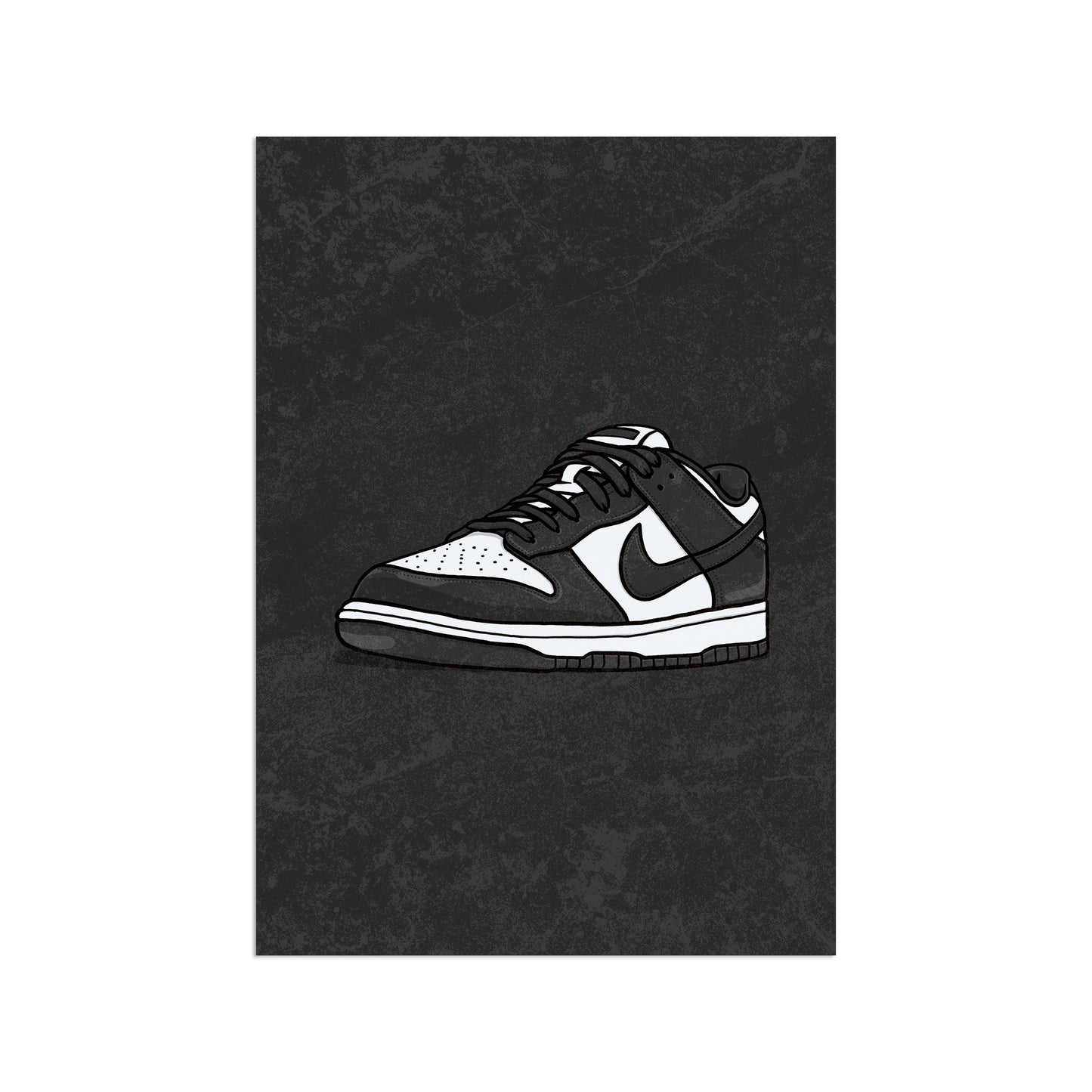Dunk Low Panda on Black Print