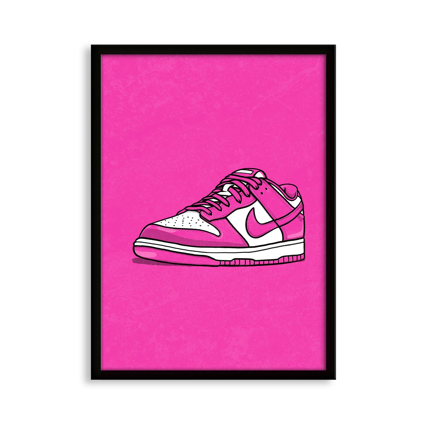 Dunk Low Active Fuchsia on Pink Print
