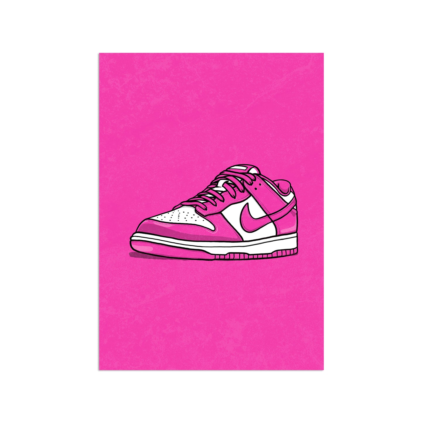Dunk Low Active Fuchsia on Pink Print
