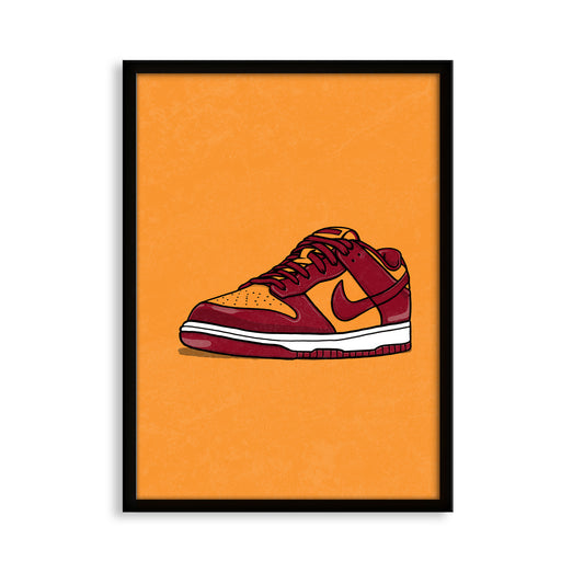 Dunk Low Midas Gold on Yellow Print
