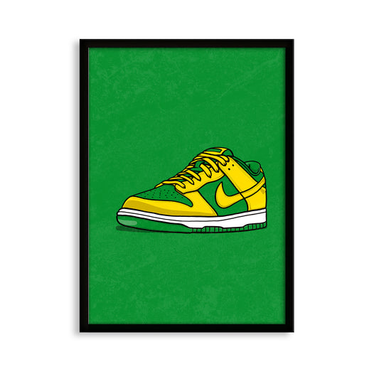 Dunk Low BTTYS Oregon on Green Print