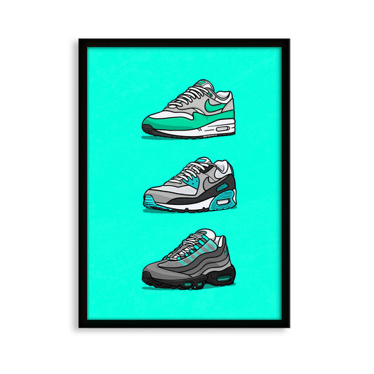 AM Trio Turquoise on Turquoise