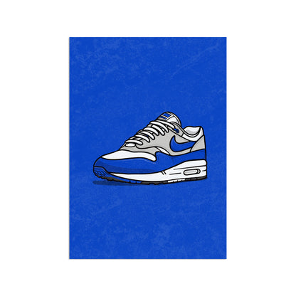 AM1 Royal Blue on Blue Print