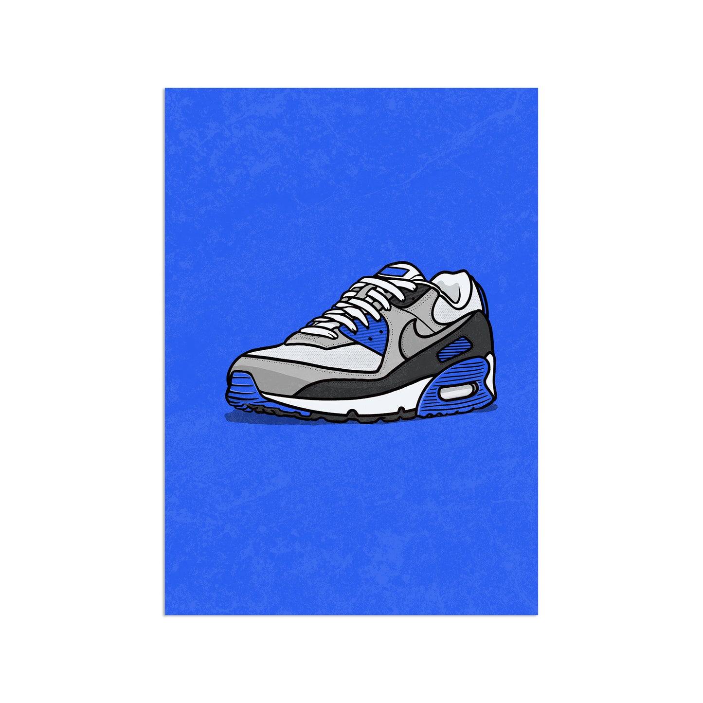 AM90 Hyper Royal on Blue Print