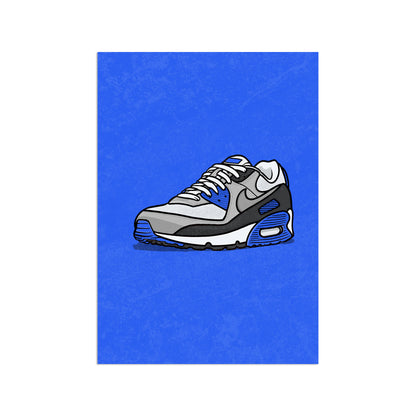 AM90 Hyper Royal on Blue Print