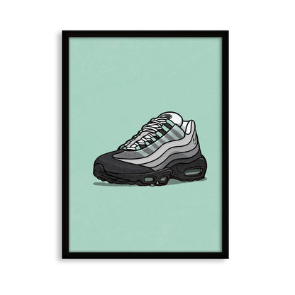 AM95 Fresh Mint on Mint Print