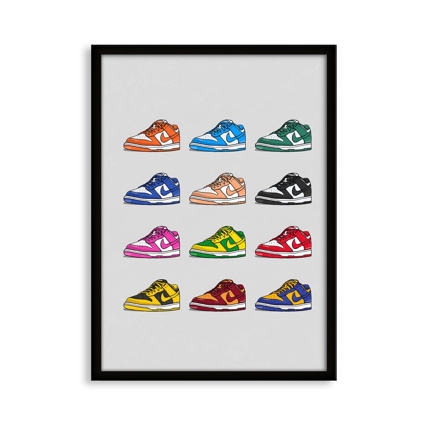 Dunk Low Grid Print