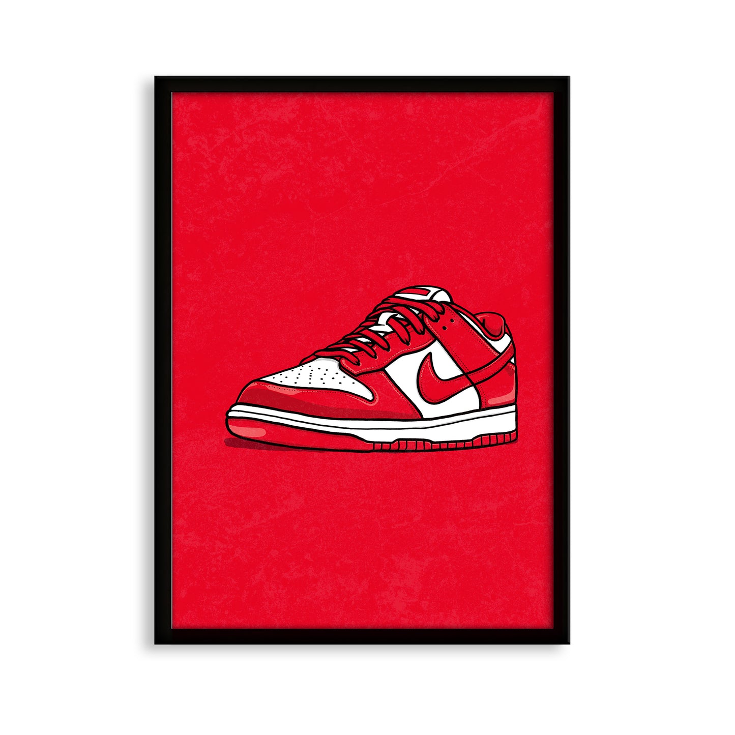 Dunk Low University Red on Red Print